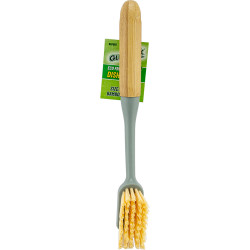 Dish Brush Rect Eco Friendly Bamboo Handle 29x7cm 1pc/24